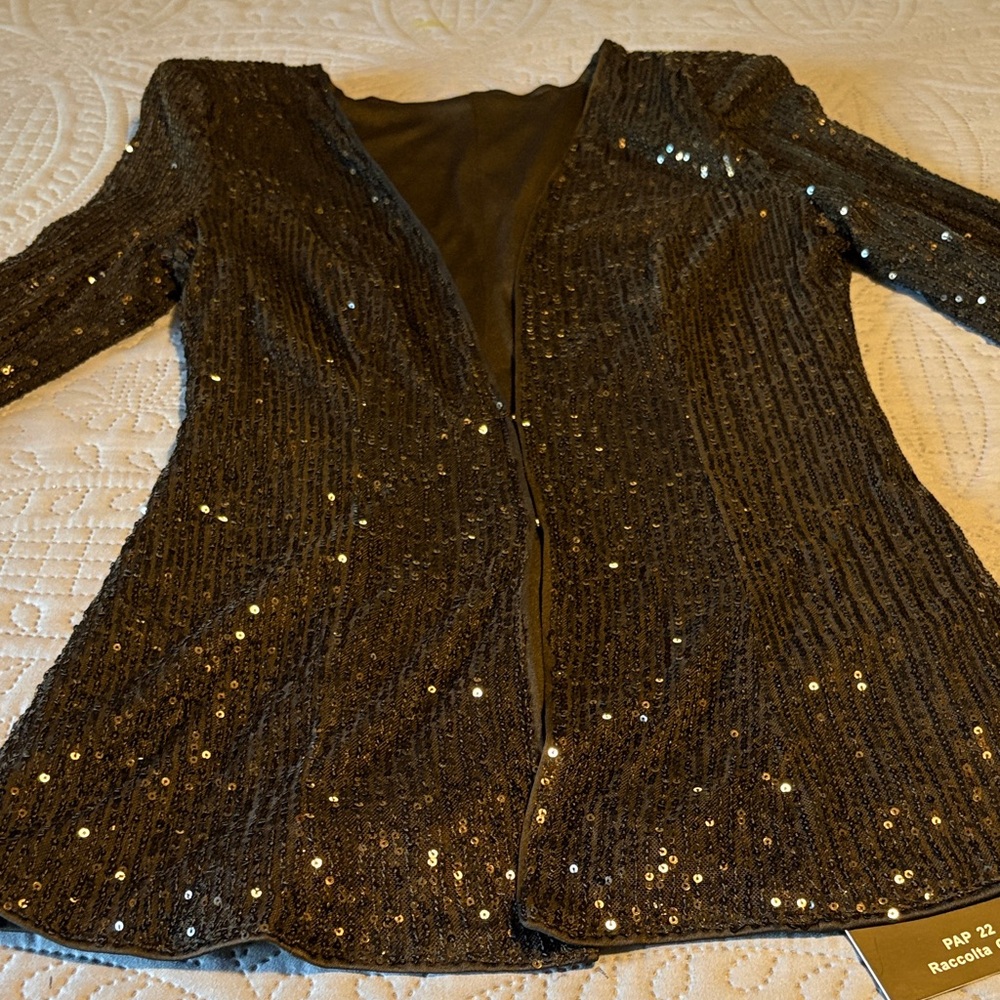 Black Sequin Jacket - image 7